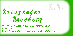 krisztofer naschitz business card